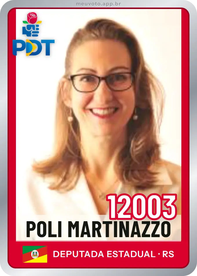 Carta de Poli Martinazzo, número 12003, PDT