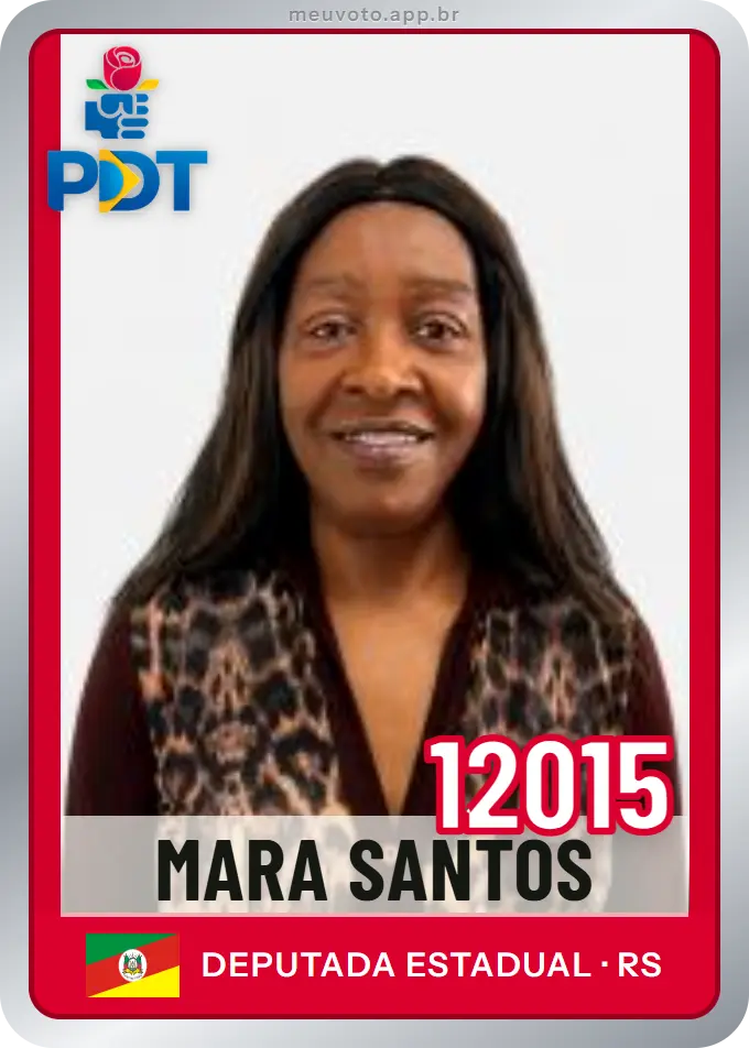 Carta de Mara Santos, número 12015, PDT