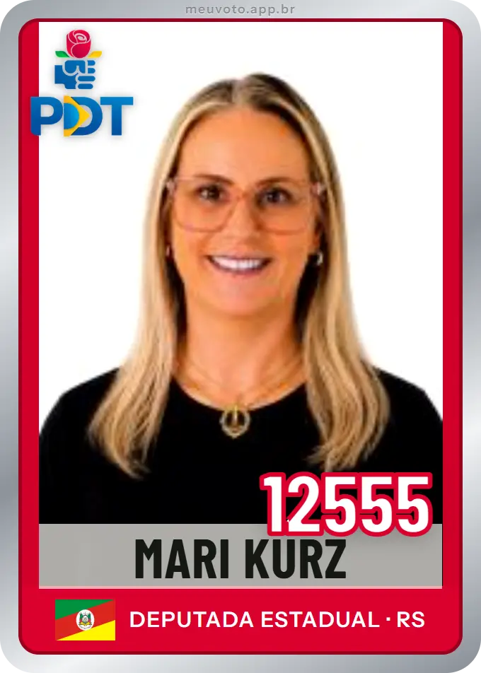 Carta de Mari Kurz, número 12555, PDT