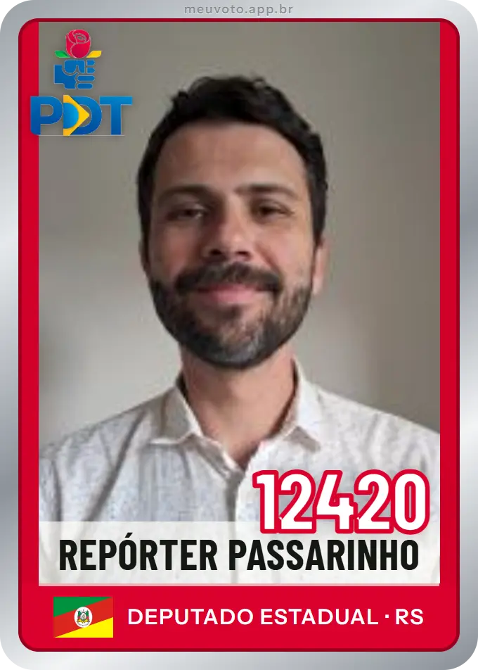 Carta de Repórter Passarinho, número 12420, PDT