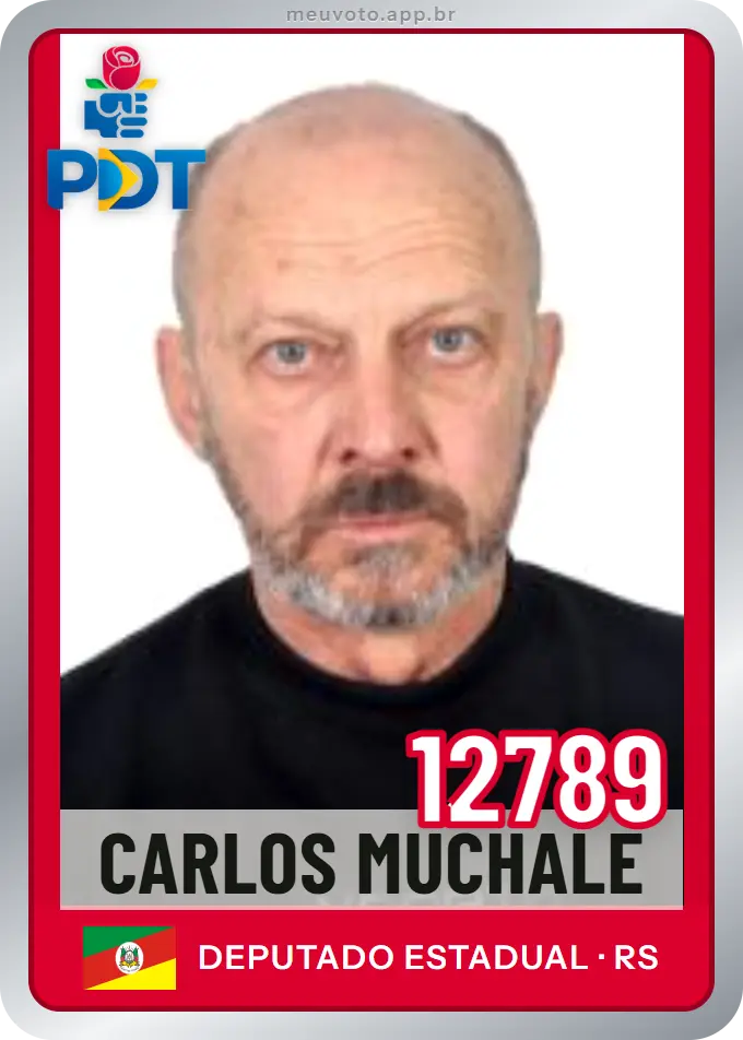 Carta de Carlos Muchale, número 12789, PDT
