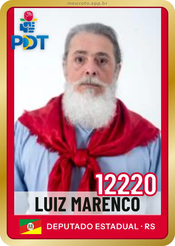 Carta de Luiz Marenco, número 12220, PDT