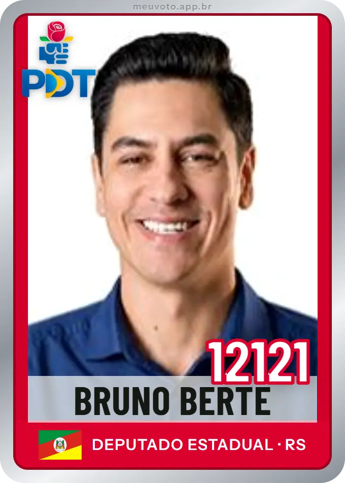 Carta de Bruno Berté, número 12121, PDT