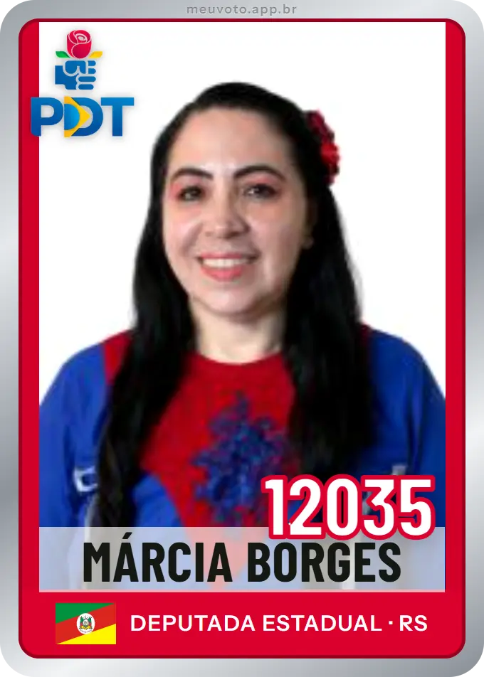 Carta de Márcia Borges, número 12035, PDT