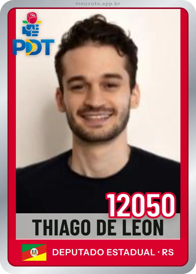 Carta de Thiago de Leon, número 12050, PDT