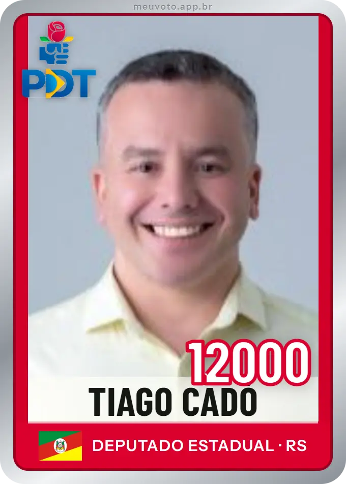 Carta de Tiago Cadó, número 12000, PDT