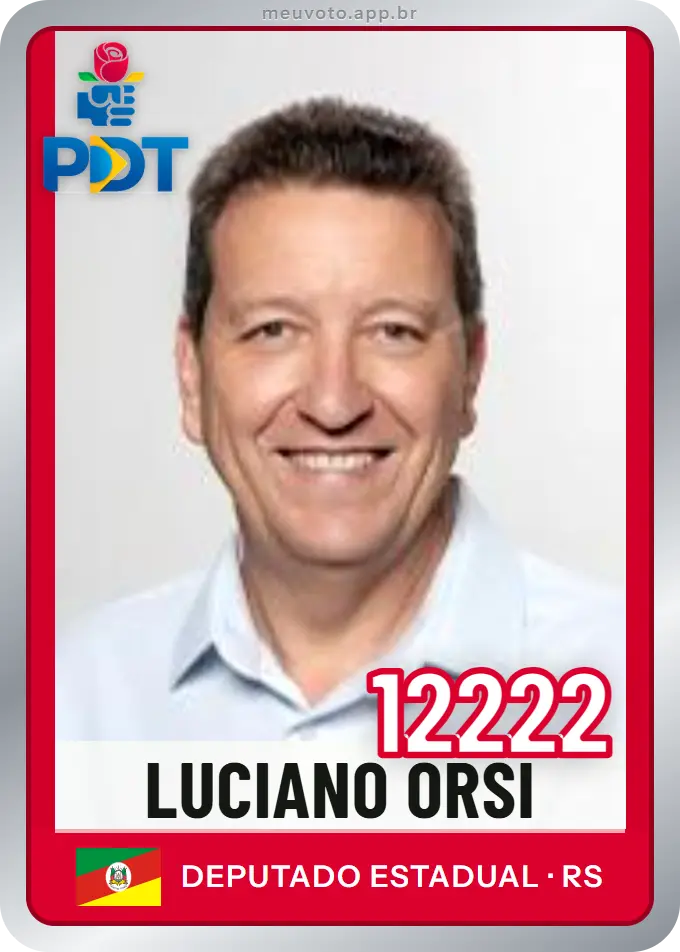 Carta de Luciano Orsi, número 12222, PDT
