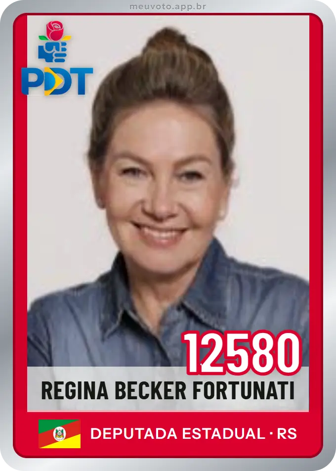 Carta de Regina Becker Fortunati, número 12580, PDT