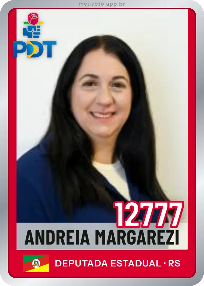 Carta de Andreia Margarezi, número 12777, PDT