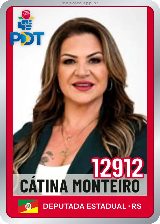 Carta de Cátina Monteiro, número 12912, PDT