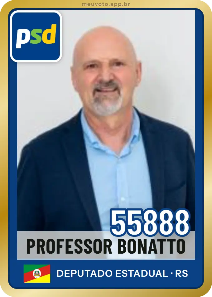 Carta de Professor Bonatto, número 55888, PSD