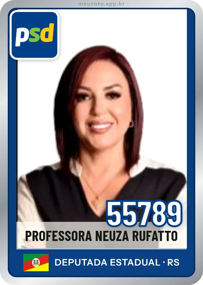 Carta de Professora Neuza Rufatto, número 55789, PSD