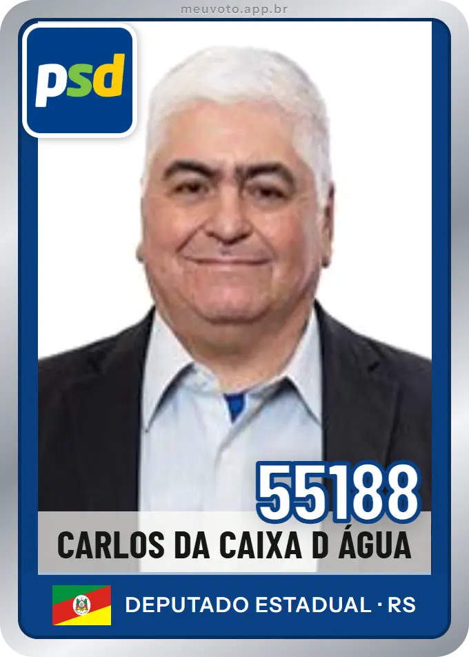 Carta de Carlos da Caixa D Água, número 55188, PSD