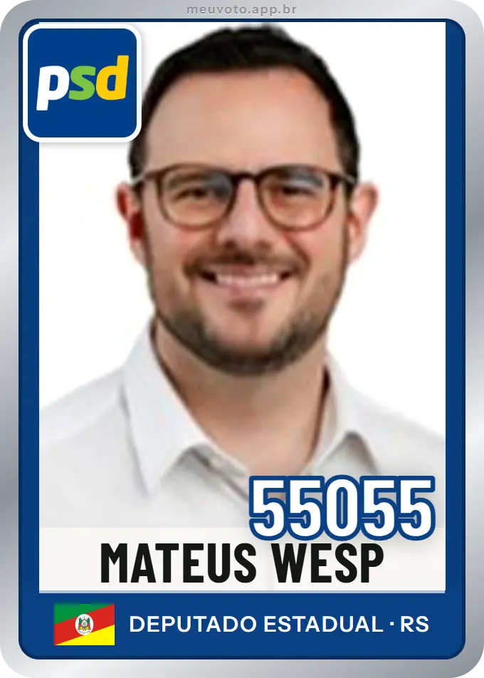 Carta de Mateus Wesp, número 55055, PSD