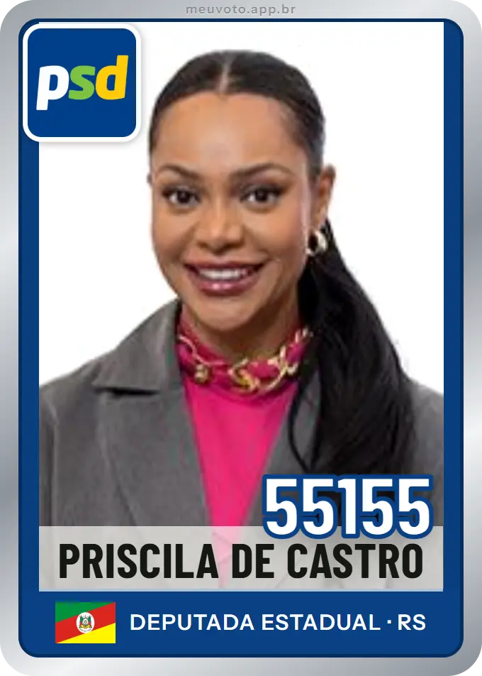 Carta de Priscila de Castro, número 55155, PSD