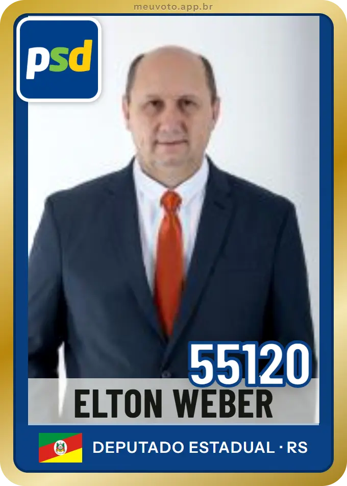 Carta de Elton Weber, número 55120, PSD