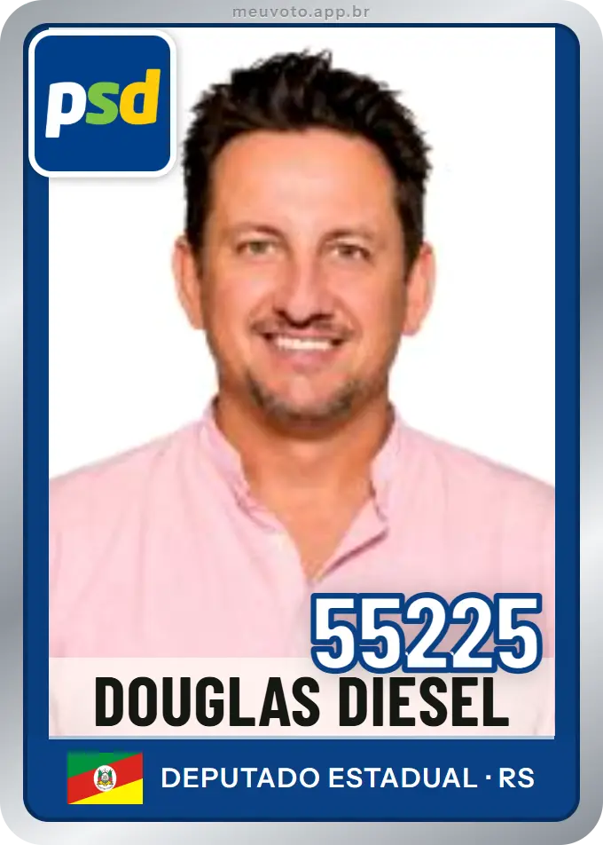 Carta de Douglas Diesel, número 55225, PSD