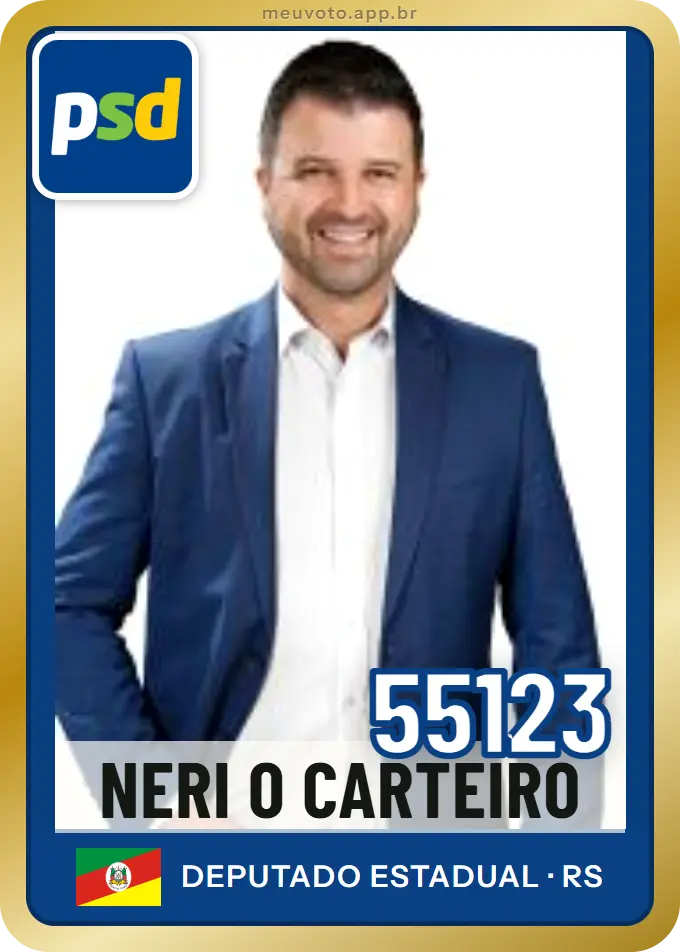 Carta de Neri O Carteiro, número 55123, PSD