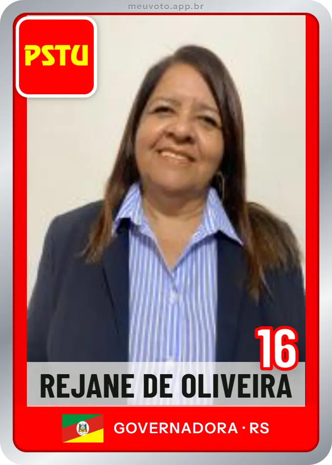 Carta de Rejane de Oliveira, número 16, PSTU
