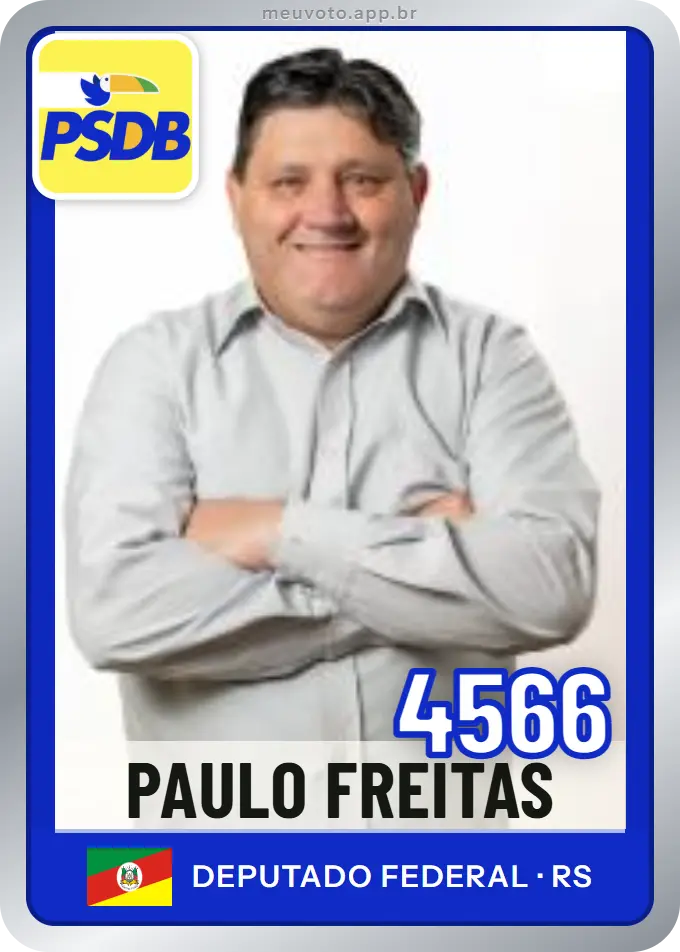 Carta de Paulo Freitas, número 4566, PSDB