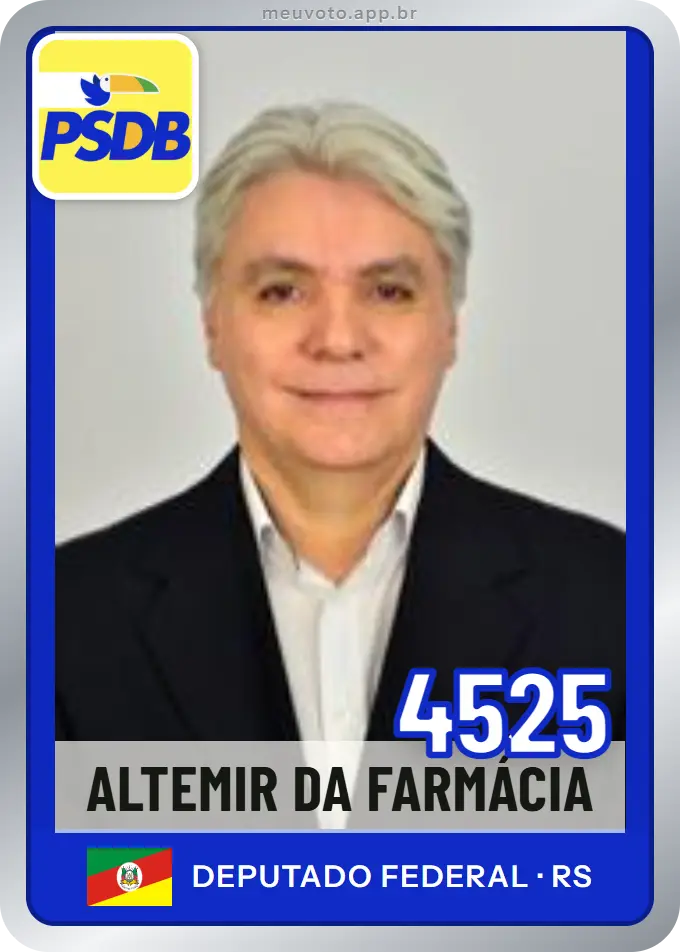 Carta de Altemir da Farmácia, número 4525, PSDB
