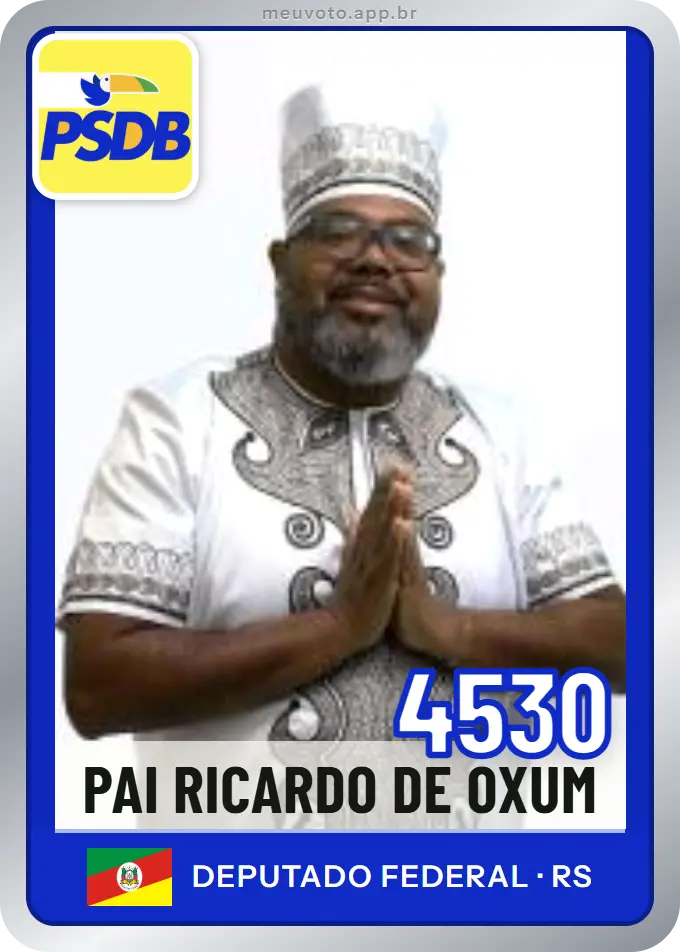 Carta de Pai Ricardo de Oxum, número 4530, PSDB