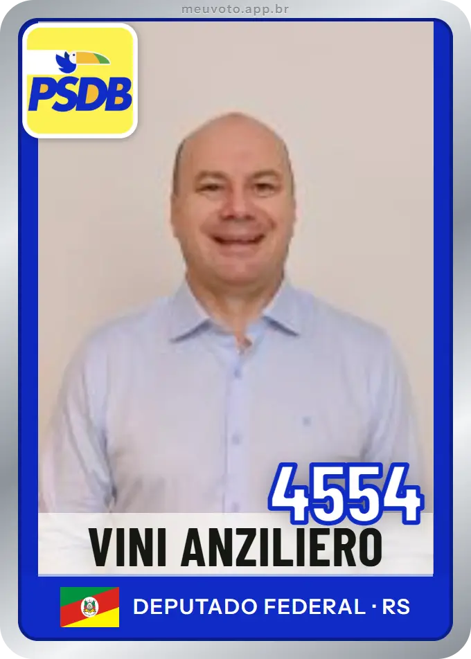 Carta de Vini Anziliero, número 4554, PSDB