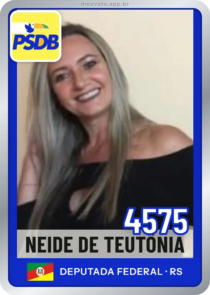 Carta de Neide de Teutônia, número 4575, PSDB