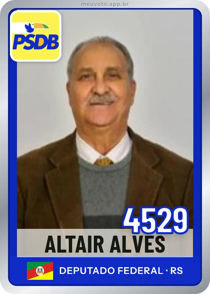 Carta de Altair Alves, número 4529, PSDB