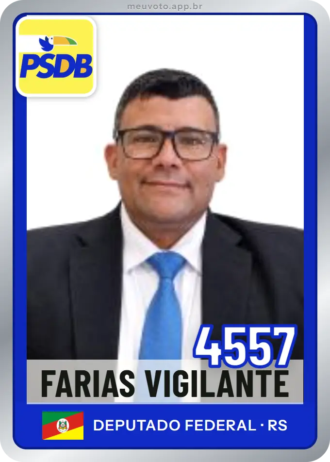Carta de Farias Vigilante, número 4557, PSDB