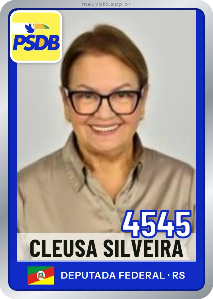 Carta de Cleusa Silveira, número 4545, PSDB