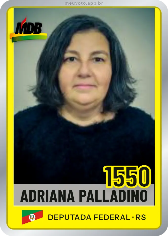 Carta de Adriana Palladino, número 1550, MDB
