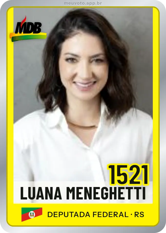 Carta de Luana Meneghetti, número 1521, MDB