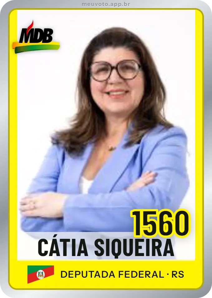 Carta de Cátia Siqueira, número 1560, MDB
