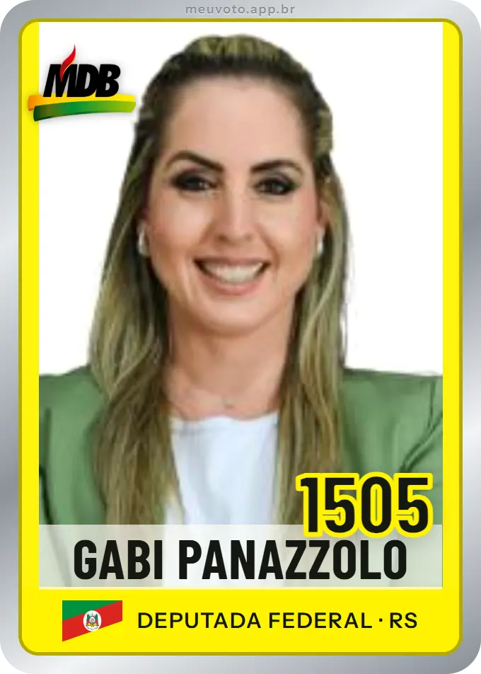 Carta de Gabi Panazzolo, número 1505, MDB