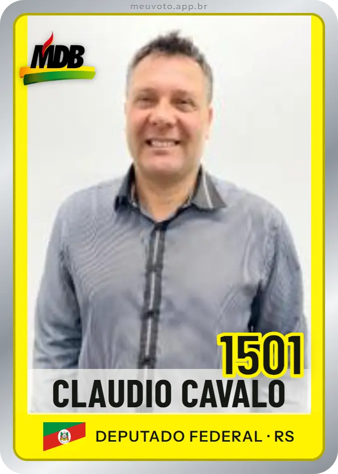 Carta de Claudio Cavalo, número 1501, MDB
