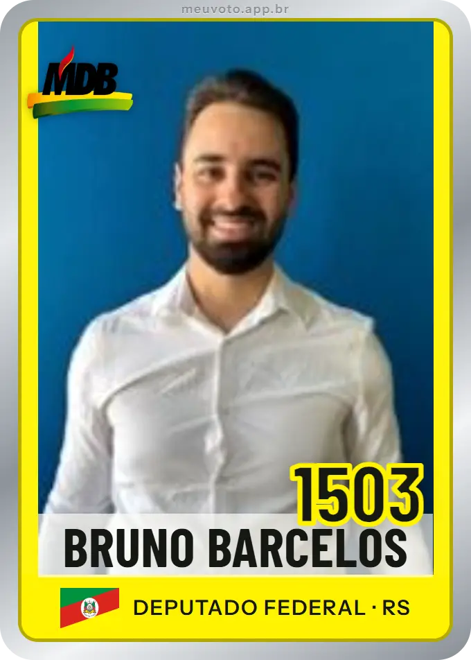 Carta de Bruno Barcelos, número 1503, MDB