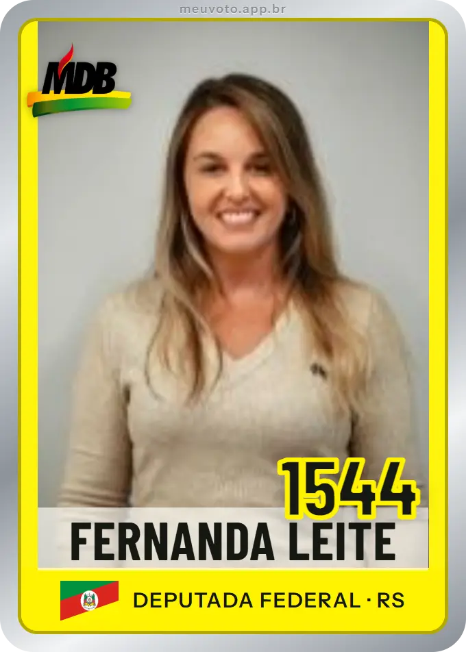 Carta de Fernanda Leite, número 1544, MDB