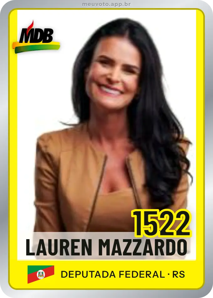 Carta de Lauren Mazzardo, número 1522, MDB