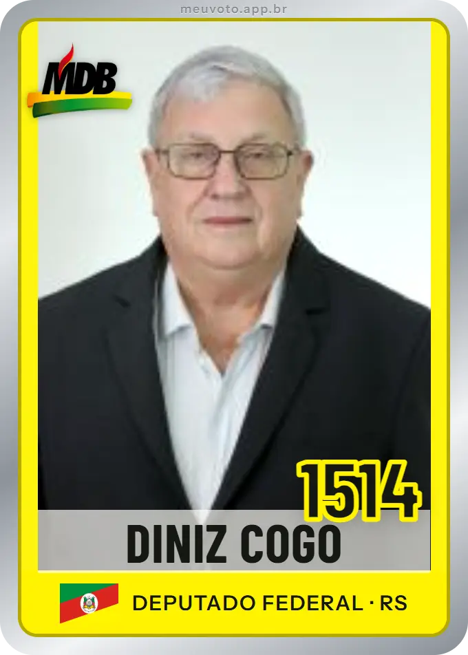 Carta de Diniz Cogo, número 1514, MDB