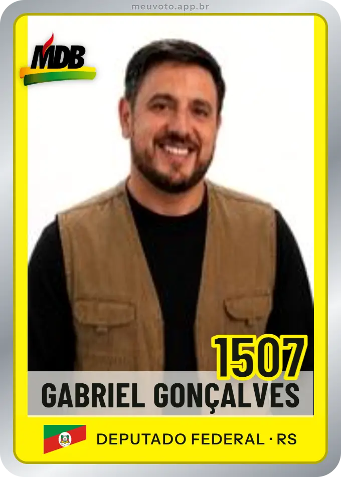 Carta de Gabriel Gonçalves, número 1507, MDB