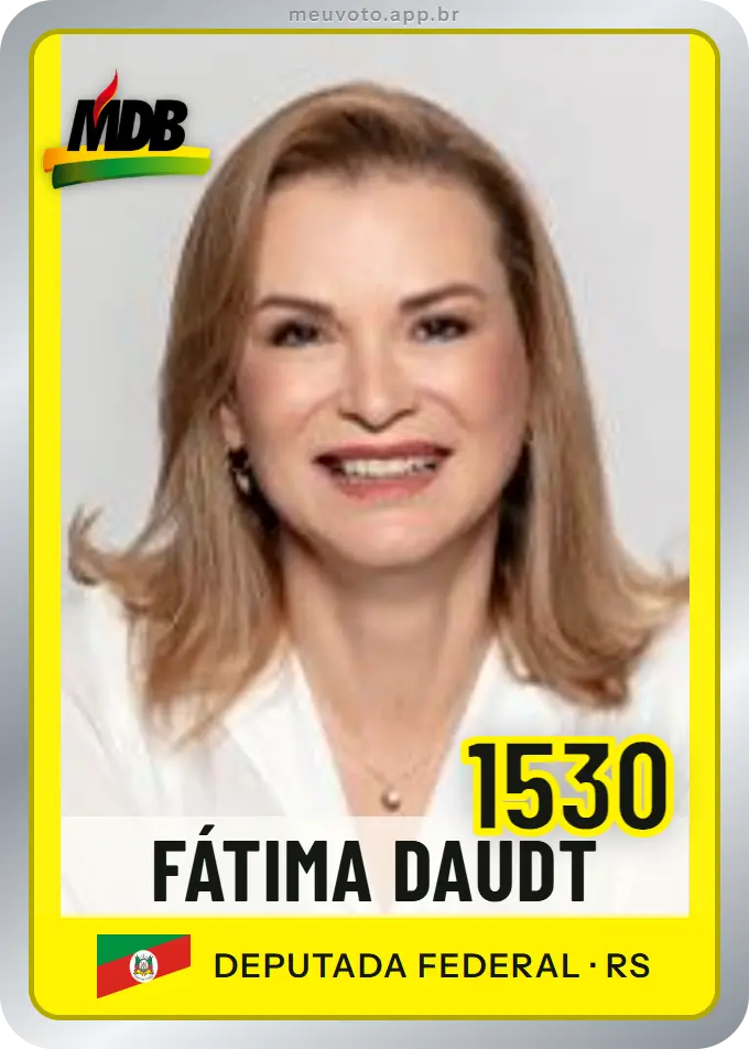Carta de Fátima Daudt, número 1530, MDB