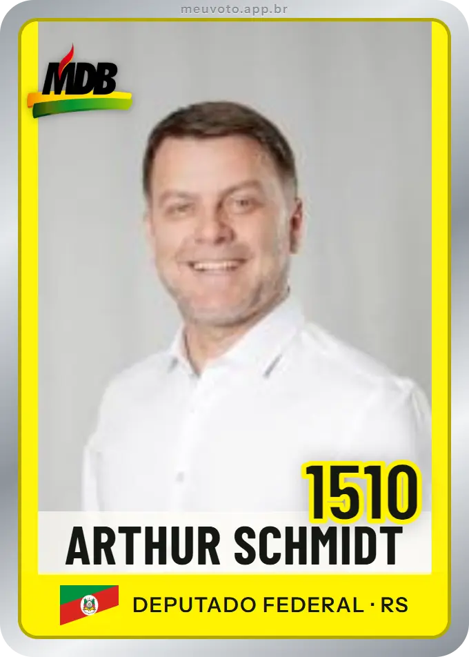 Carta de Arthur Schmidt, número 1510, MDB