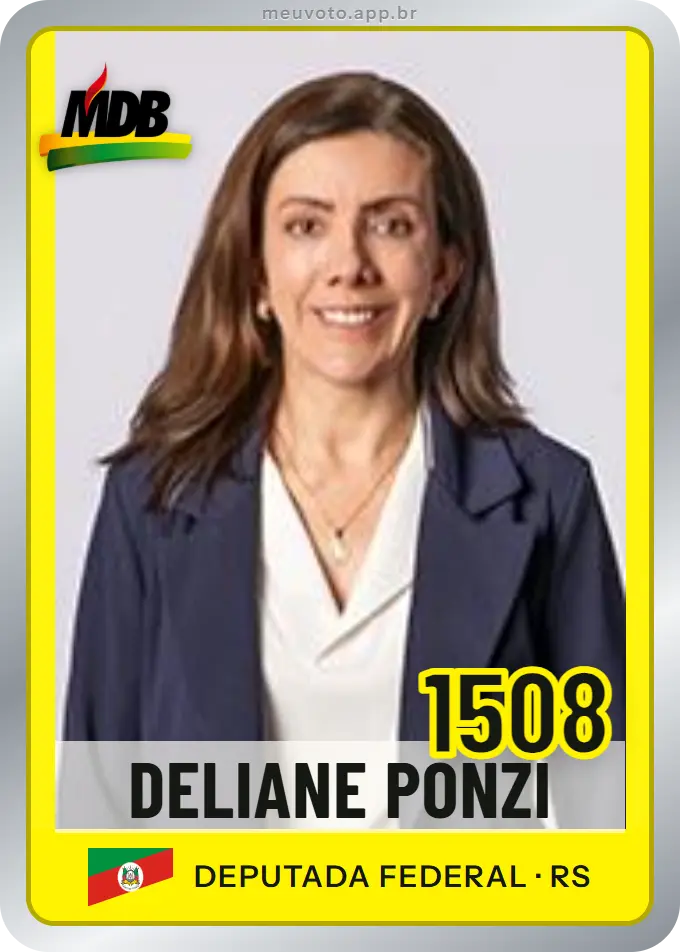 Carta de Deliane Ponzi, número 1508, MDB