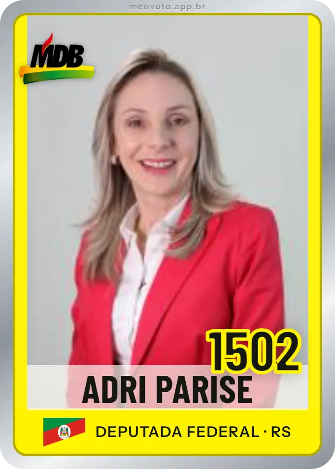 Carta de Adri Parise, número 1502, MDB