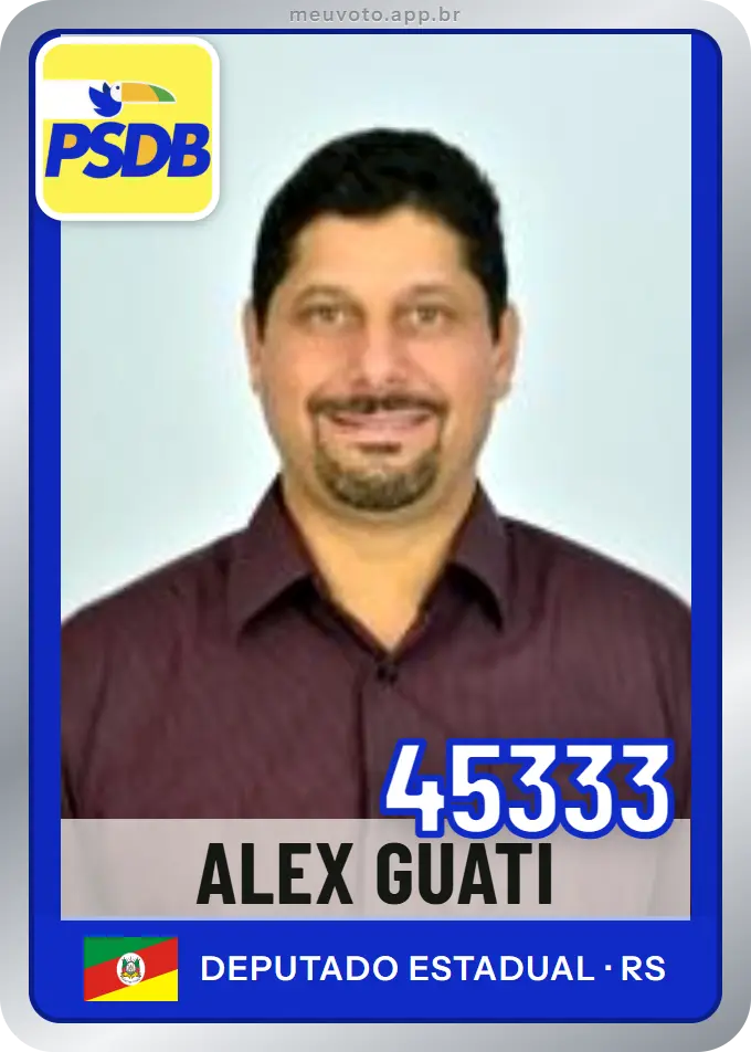 Carta de Alex Guati, número 45333, PSDB