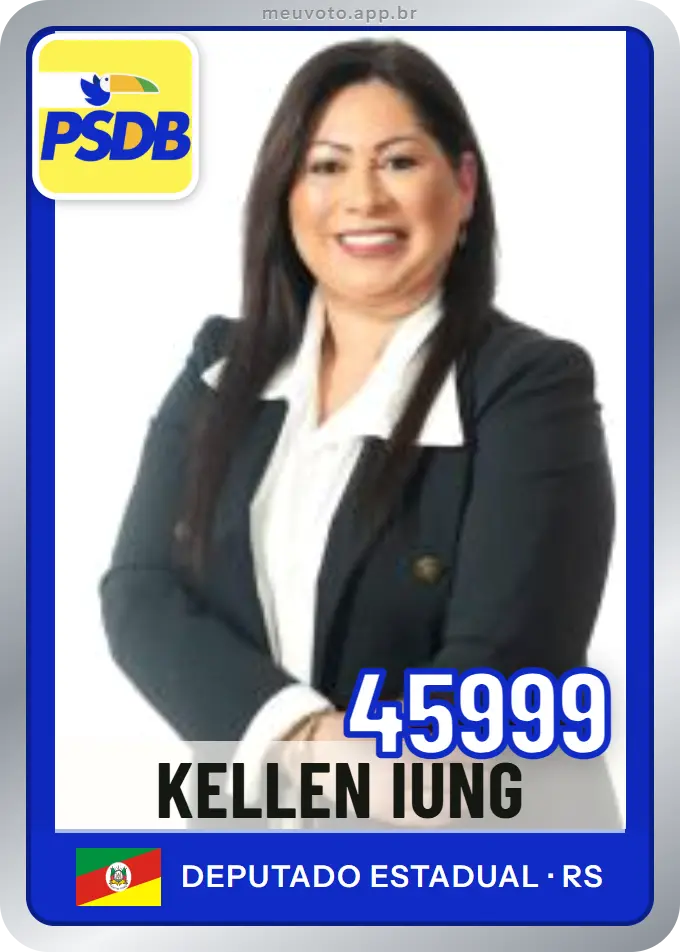 Carta de Kellen Iung, número 45999, PSDB