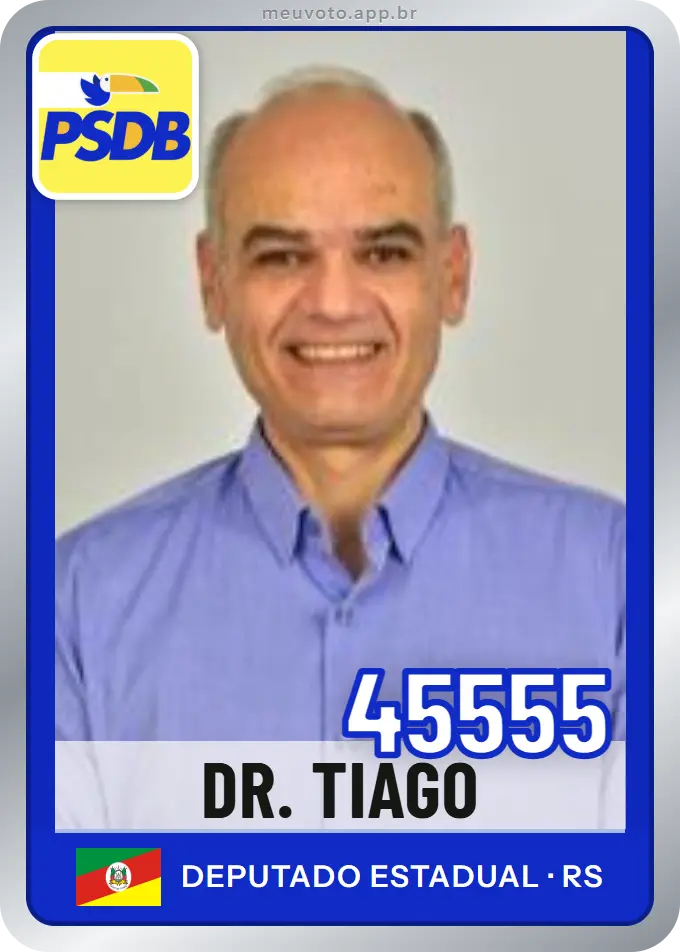 Carta de Dr. Tiago, número 45555, PSDB