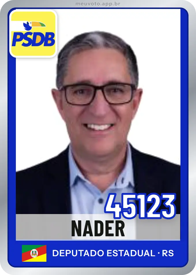 Carta de Nader, número 45123, PSDB