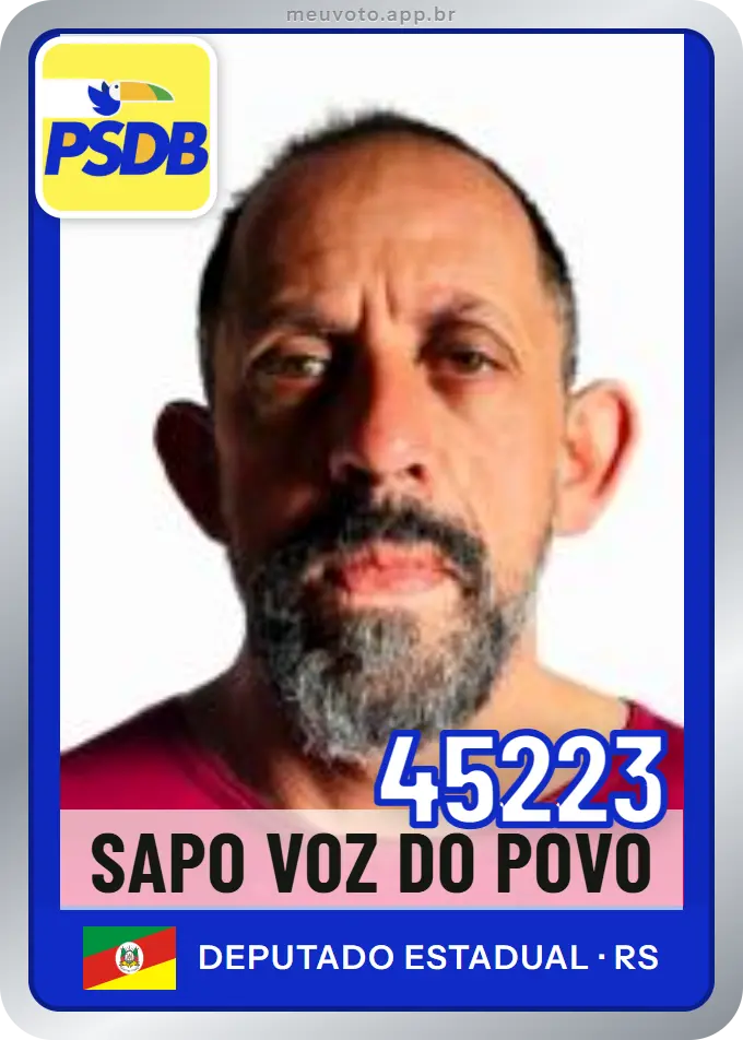 Carta de Sapo Voz do Povo, número 45223, PSDB